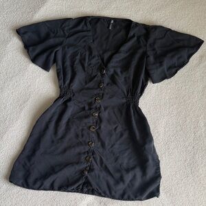 Women’s S | Zara Black Button-Down Dress